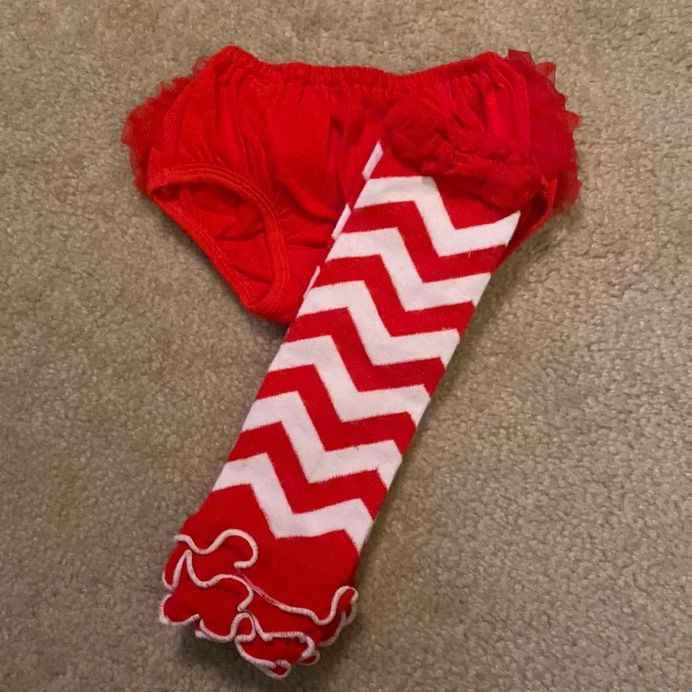 Ruffle Diaper Cover & Leg Warmer Set